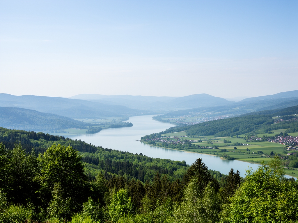 Vue sereine d'une table de travail avec des plantes botaniques séchées, des livres ouverts sur la phytochimie et un carnet de notes, lumière naturelle douce venant d'une fenêtre