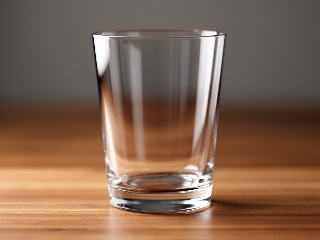Verre d'eau avec rondelles de citron, feuilles de menthe et glaçons sur fond blanc, condensation visible sur le verre, fraîcheur et pureté évoquées